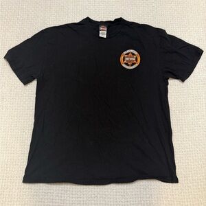 Harley Davidson Deadwood South Dakota cowboys & engines black men’s t-shirt, 2XL